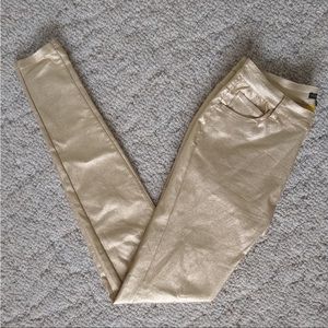 Alberto Makali New York Gold stretch skinny jeans